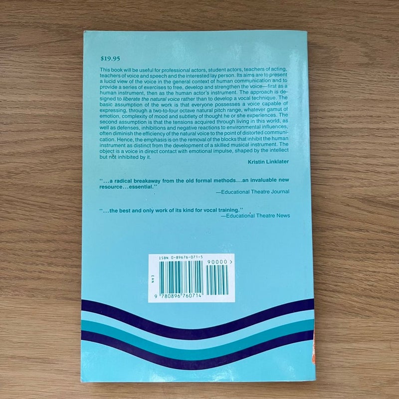 Freeing the Natural Voice by Kristin Linklater Paperback