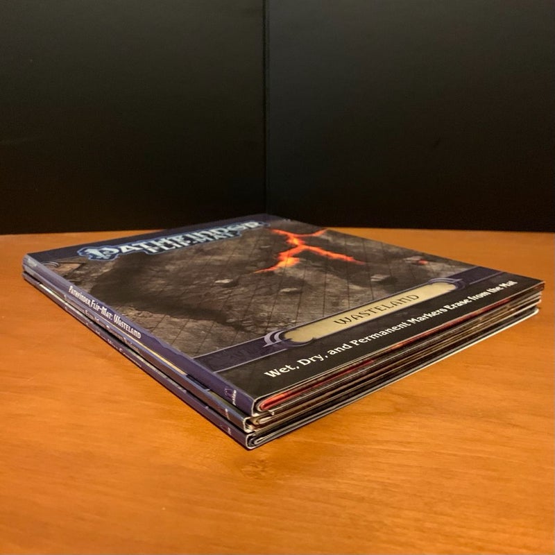 Pathfinder Flip-Mat Lot: Wasteland, Desert Ruins, Hill Country, Open VG