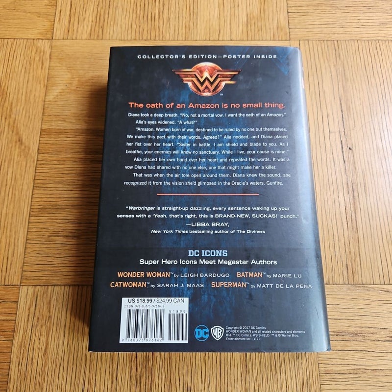 SIGNED PLUS POSTER Special Edition of Wonder Woman Warbringer by Leigh Bardugo