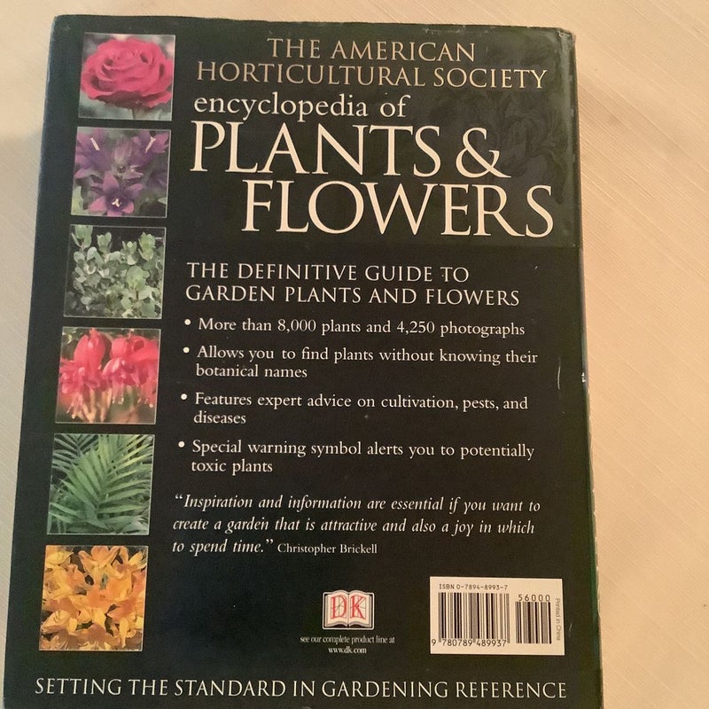 The American Horticultural Society Encyclopedia of Plants and Flowers