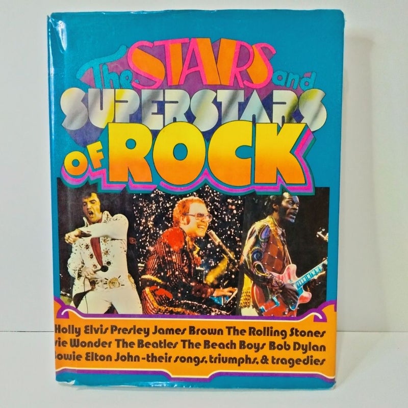 The Stars and Superstars of Rock  (1974 Antiquarian) Published in London England 12 X 9 in.