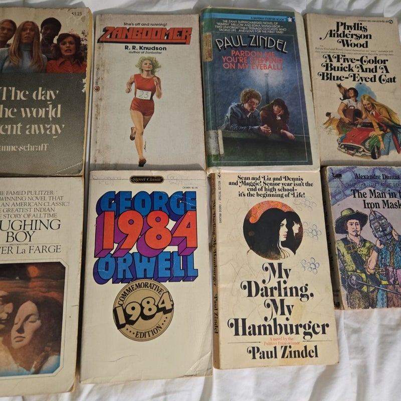 Classic school paperbacks 8 titles lot vintage 1970s 