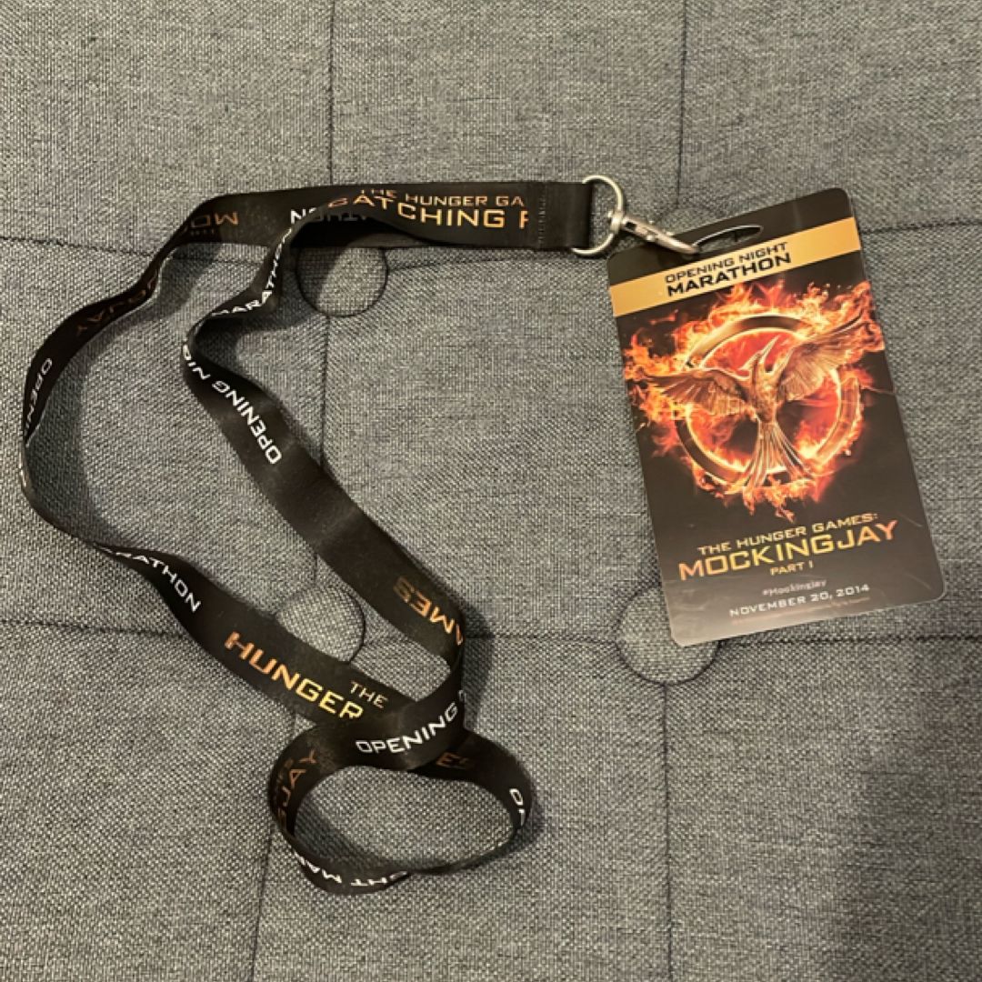 Mockingjay Part I movie marathon lanyard 