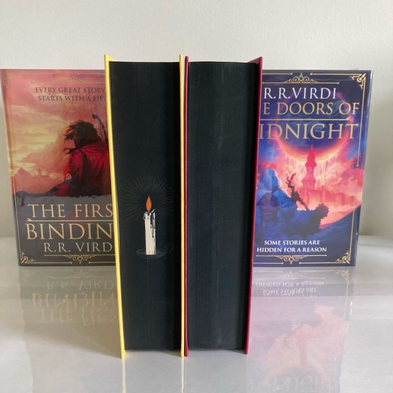 The Doors of Midnight & The First Binding • Broken Binding SIGNED No. 40 Match Set