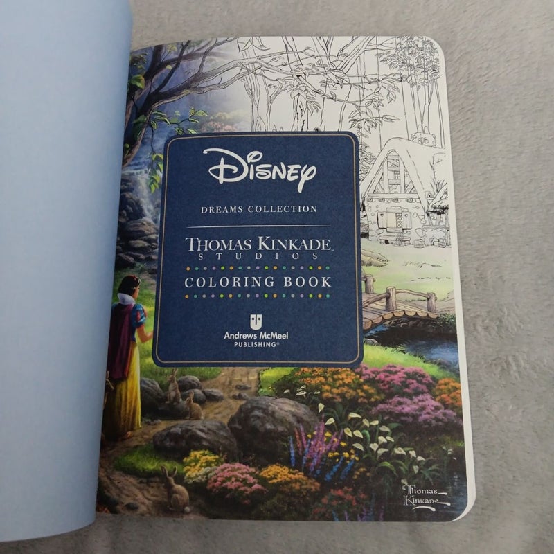 Disney Dreams Collection Thomas Kinkade Studios Coloring Book