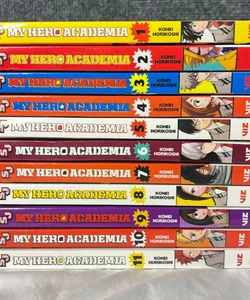 My Hero Academia Manga ENGLISH Books 1-11 Kohei Horikoshi Viz Media Shonen Jump