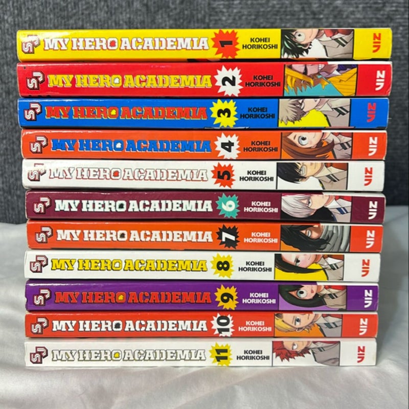 My Hero Academia Manga ENGLISH Books 1-11 Kohei Horikoshi Viz Media Shonen Jump