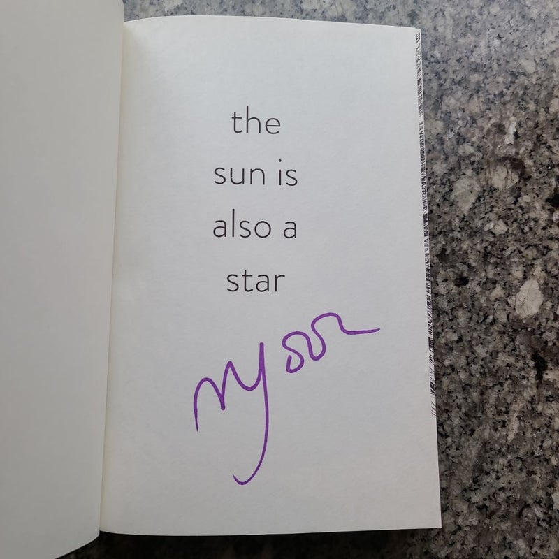 The Sun Is Also a Star (Signed)