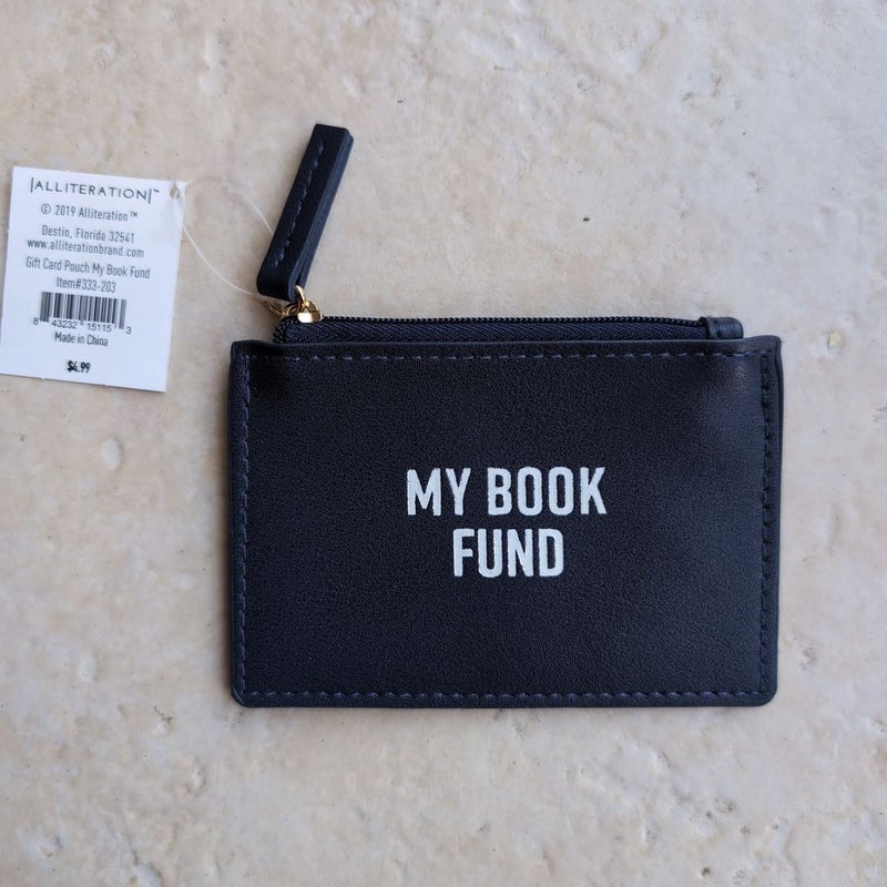 My Book Fund zipper pouch 