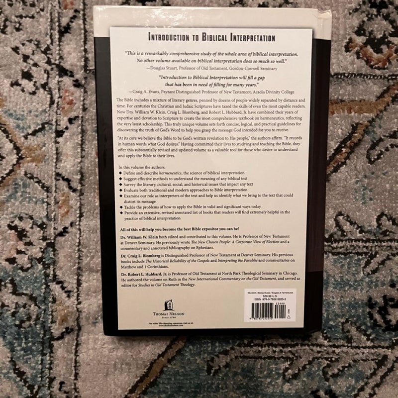Introduction to Biblical Interpretation