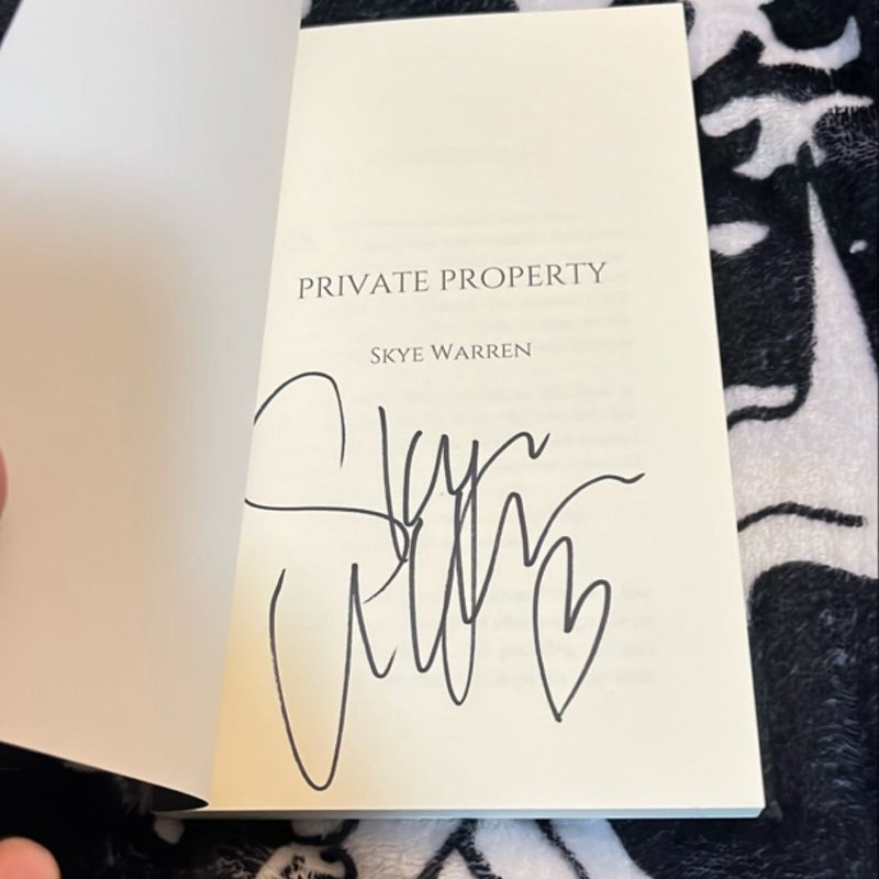 Private Property - Signed
