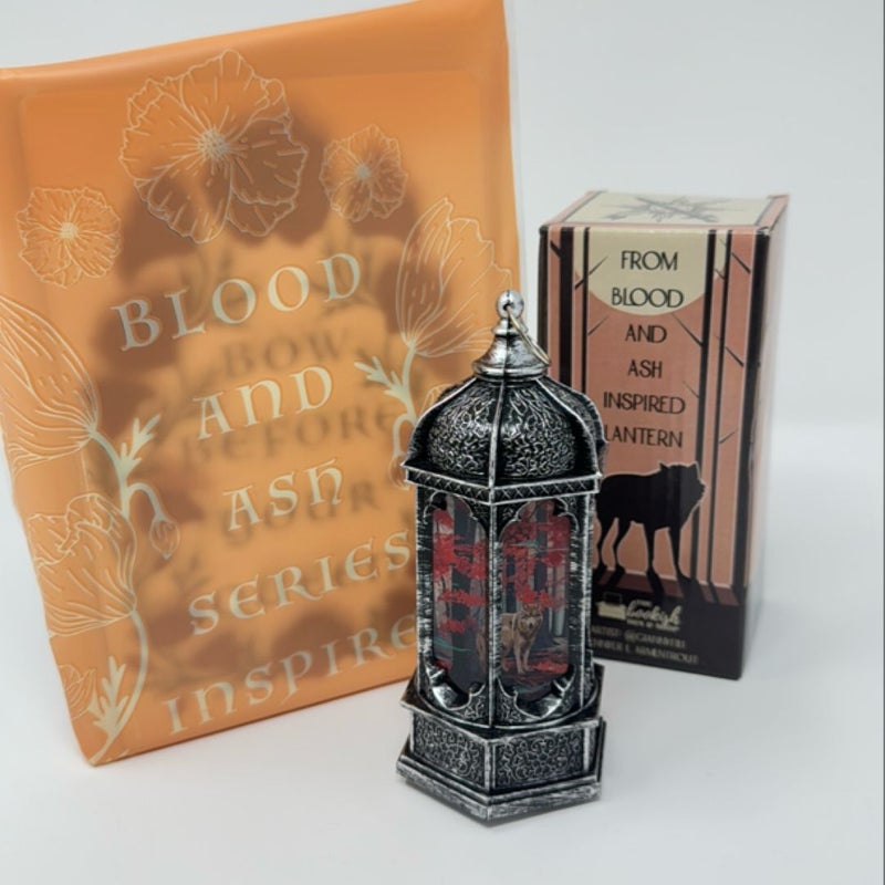 From blood and ash bundle bookends & lantern