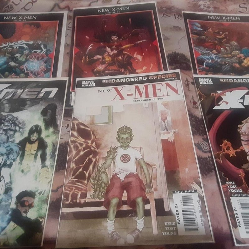 Complete Kyle & Yost New X-men run 20-46, Magik , X-23 Marvel Comic Lot. 20 is a variant Tan cover. 37-43 have Scottie Young art. Some reading wear,  Good shape overall. =0
Including important Magik story arc.