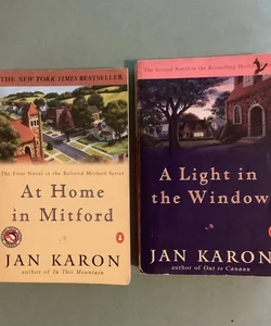 JAN KARON ~LOT OF 2~ At Home in Mitford & A Light in the Window