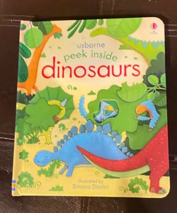 Usborne Peek inside Dinosaurs board book