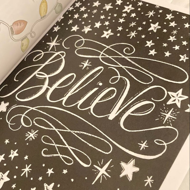 Chalk-Style Holiday Coloring Book