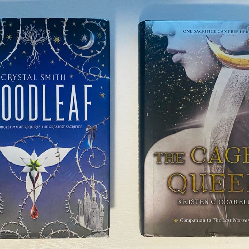 Bloodleaf (HARDCOVER) The Caged Queen ( HARDCOVER) & Mirror: The Girl with No