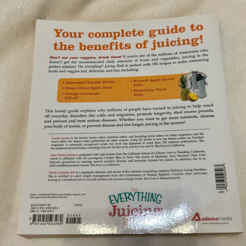 The Everything Juicing Book Vegan/Vegetarian Friendly