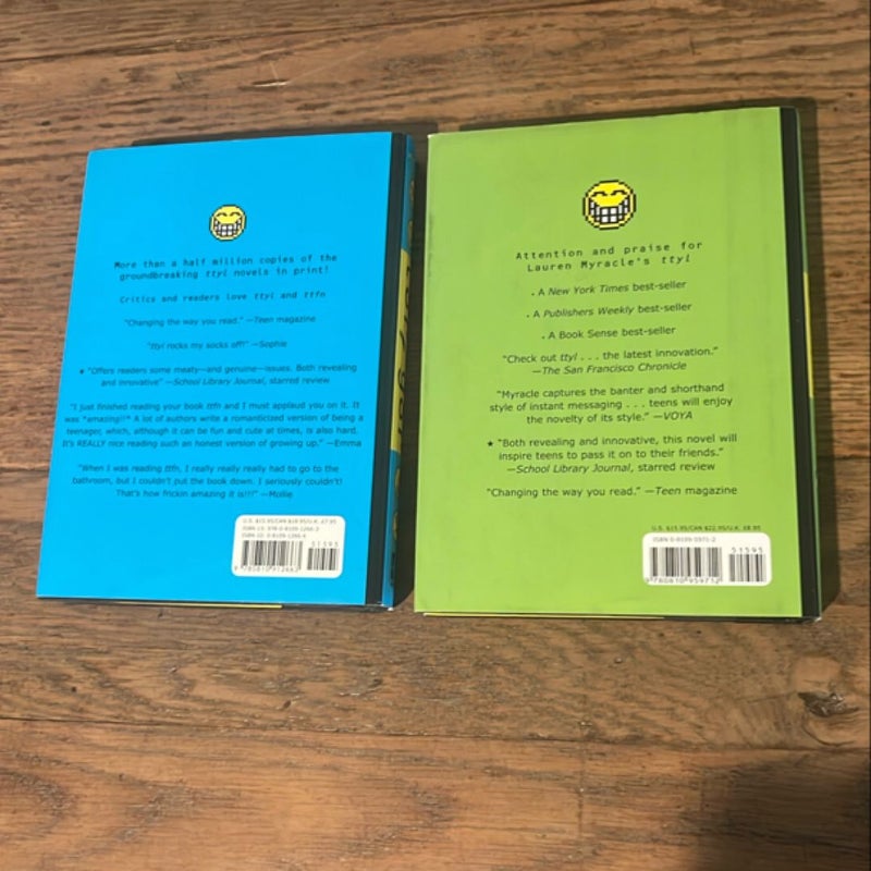 Lot of 2 Internet Girls Books: ttfn / L8r, g8r