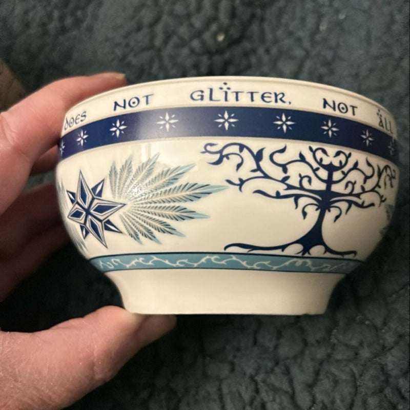 Lord of the Rings inspired Gondor ceramic bowl