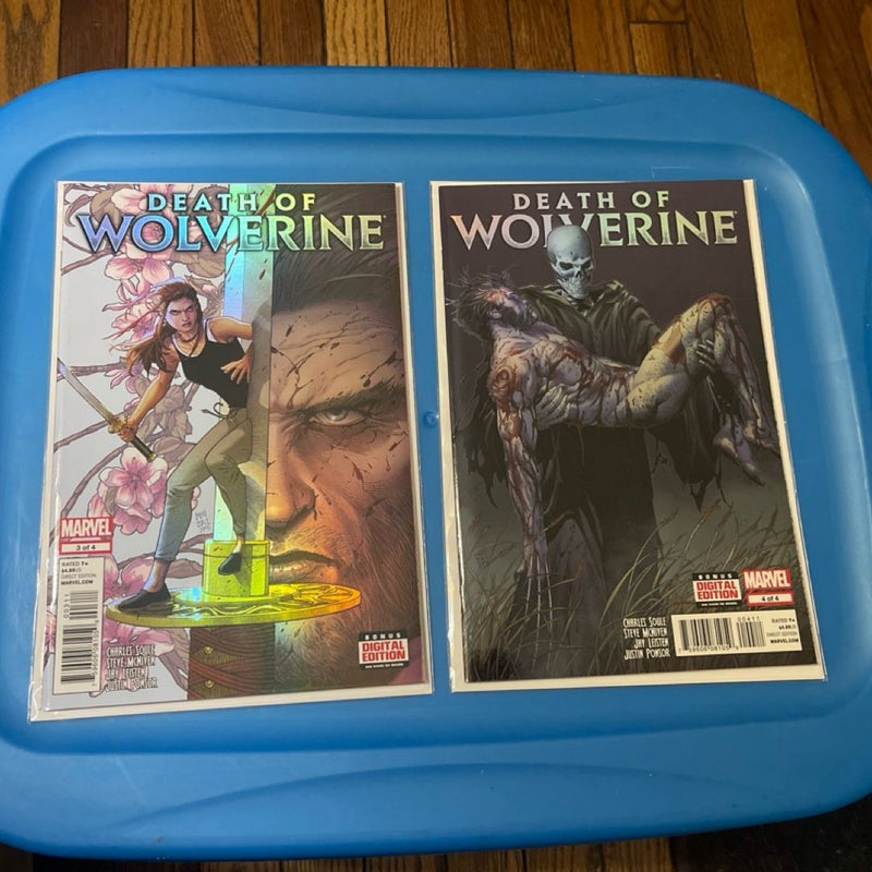 Death Of Wolverine #1-#4 (2014 Marvel) 