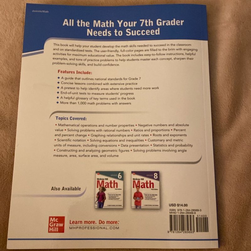 McGraw Hill Math Grade 7, Third Edition by McGraw Hill