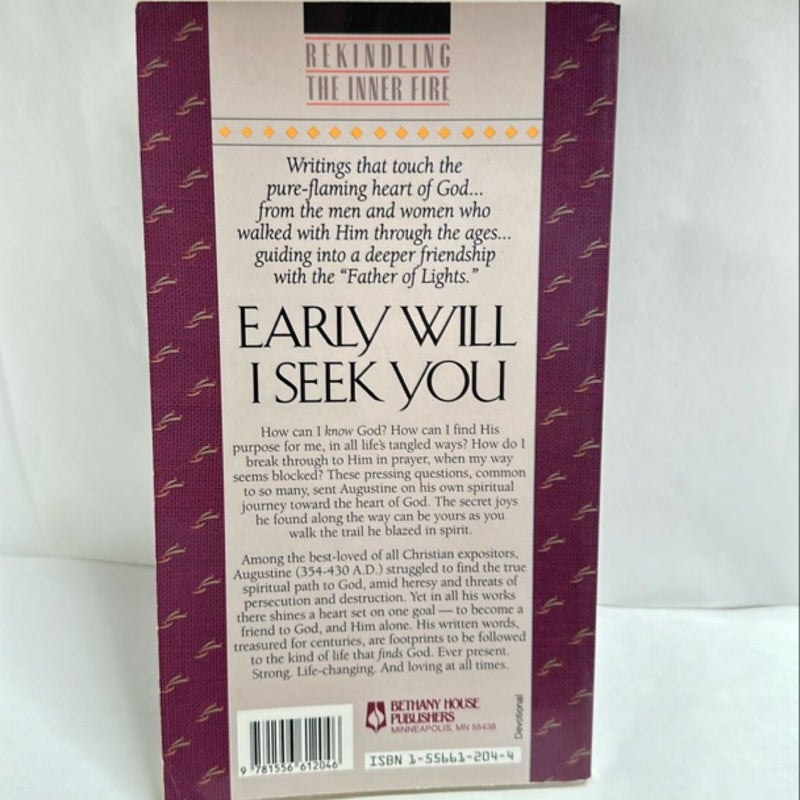 Early Will I Seek You