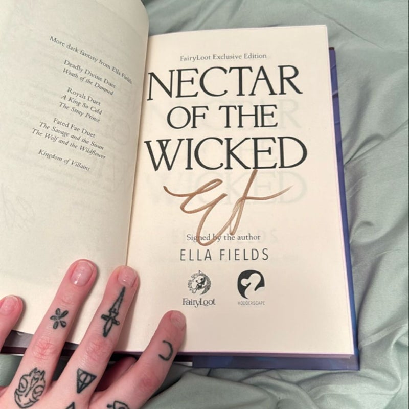 Nectar of the Wicked - Signed Fairyloot Edition