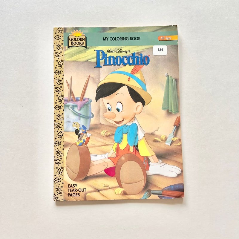 Pinocchio Golden Coloring Book