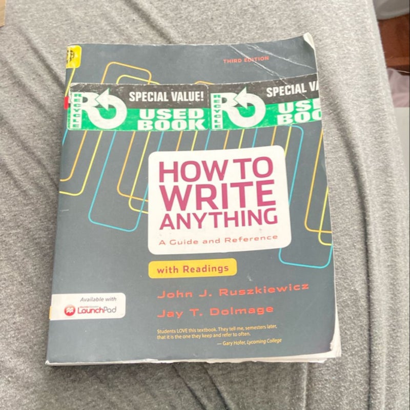 How to Write Anything