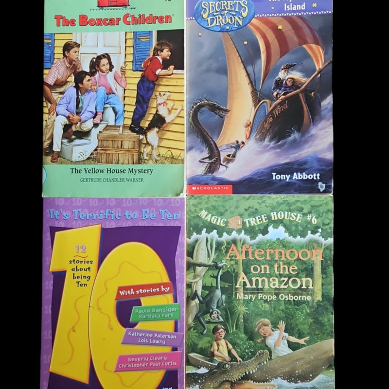 Lot of 4 Children's Chapter Books. Young Reader Books