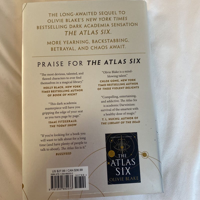 The Atlas Six OUT OF PRINT and SIGNED by Olivie Blake, Hardcover