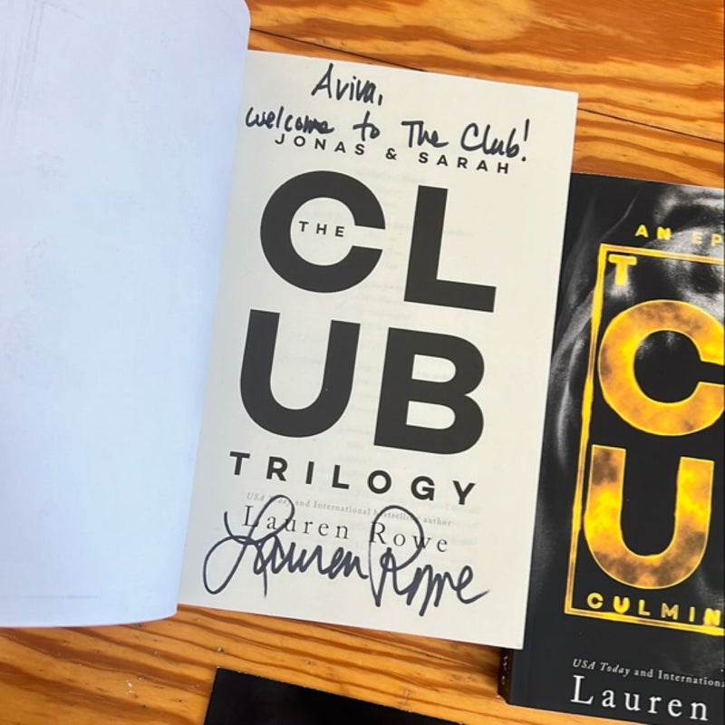 The Club Trilogy & Epilogue book + bookmark (signed by author)