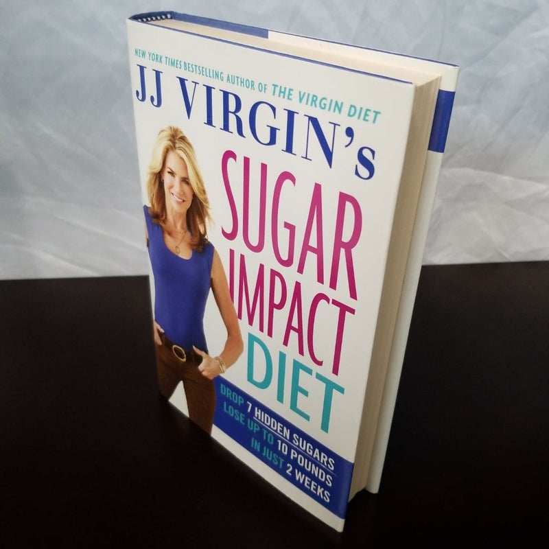 JJ Virgin Sugar Impact Diet book, cookbook, and 8 DVDs set