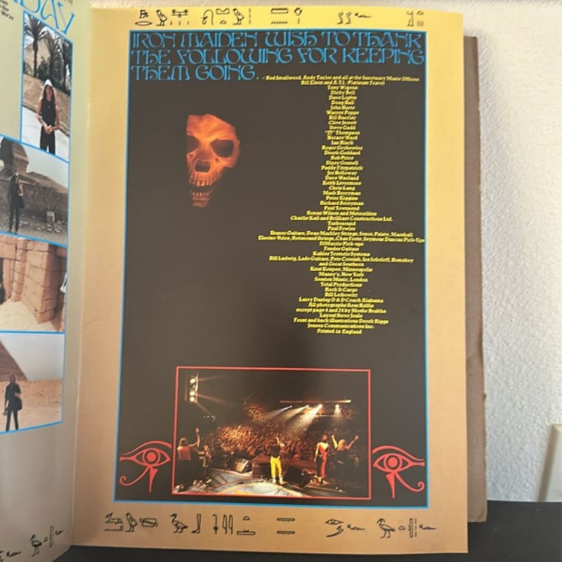 IRON MAIDEN- World Slavery Tour Program 1984-1985 Tour Book Powerslave
