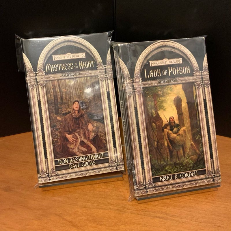 Forgotten Realms: Priests Series: Mistress of the Night, Lady of Poison, All First Edition First Printing