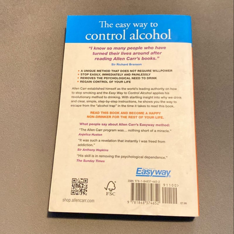 Allen Carr's Easy Way to Control Alcohol