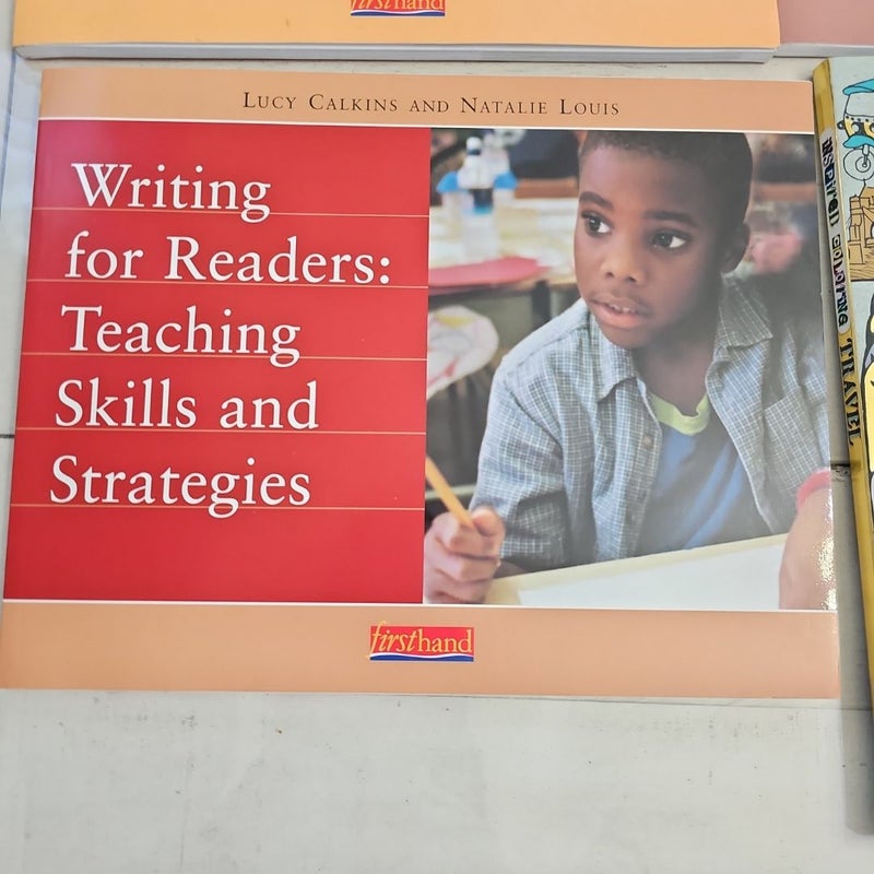 The craft of revision, writing for readers; teaching skills and strategies, nonfiction writing: procedures and reports, inspired coloring travel book set of 4 books