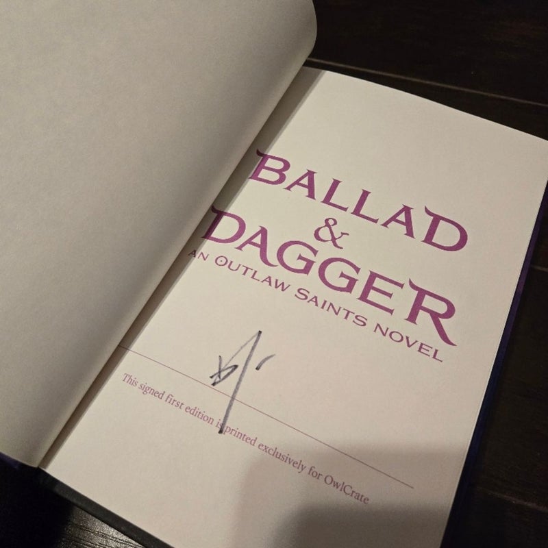 Owlcrate special edition Ballad and Dagger