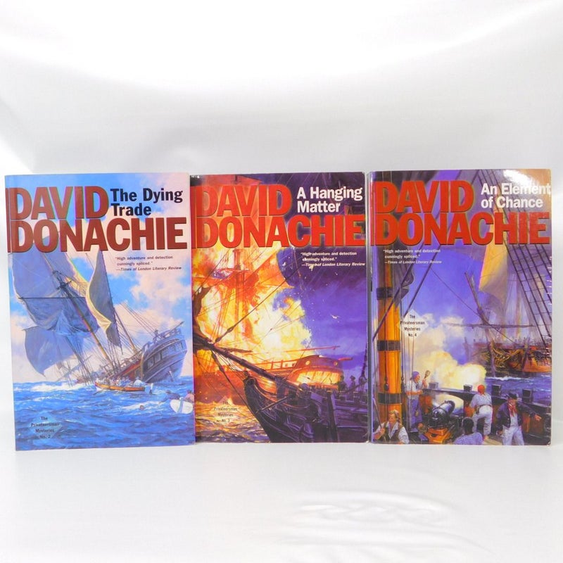 David Donachie Privateersman Mysteries lot of 3