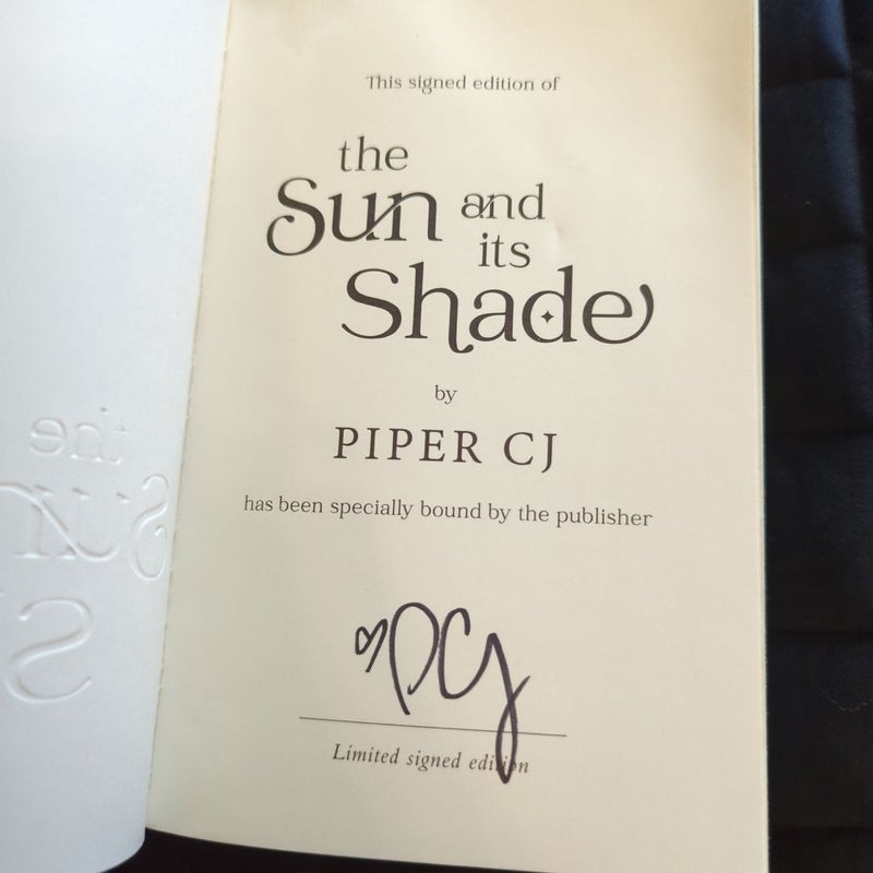 The Sun and its Shade B&N Signed