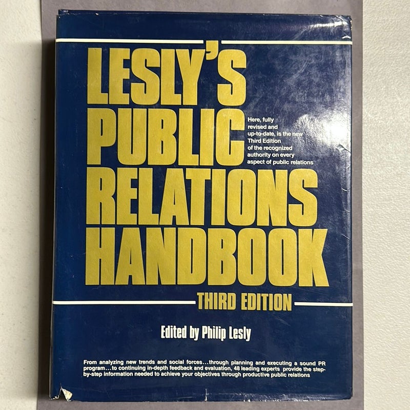 Lesly's Public Relations Handbook