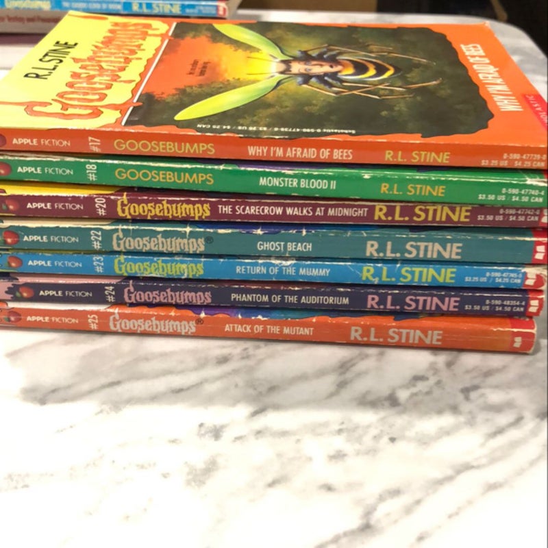 Vintage Goosebumps 7 book pack