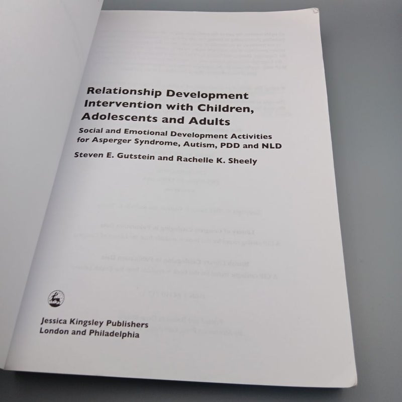 Relationship Development Intervention with Children, Adolescents and Adults