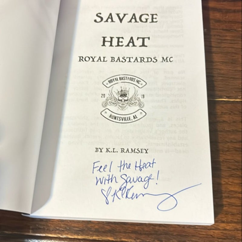 Savage Heat: (Royal Bastards MC)