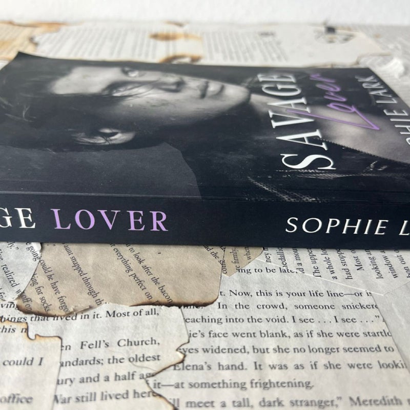 Savage lover by Sophie Lark Out of Print (male cover)