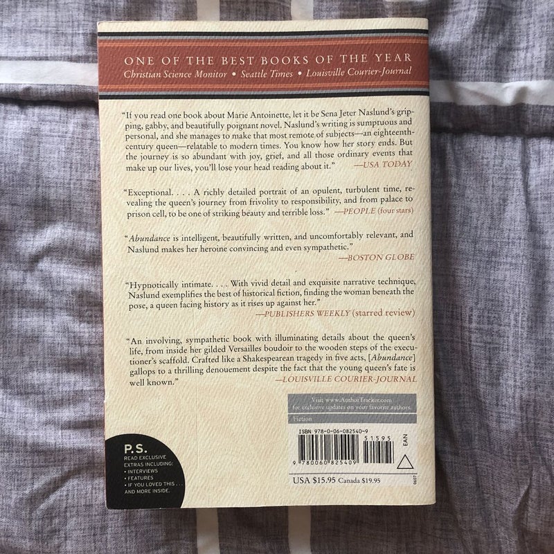Abundance, a Novel of Marie Antoinette