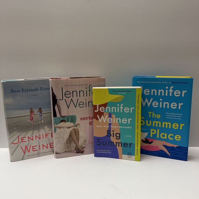 Jennifer Weiner (4 Book) Bundle: Big Summer, Certain Girls, Best Friends Forever, & Summer Place 