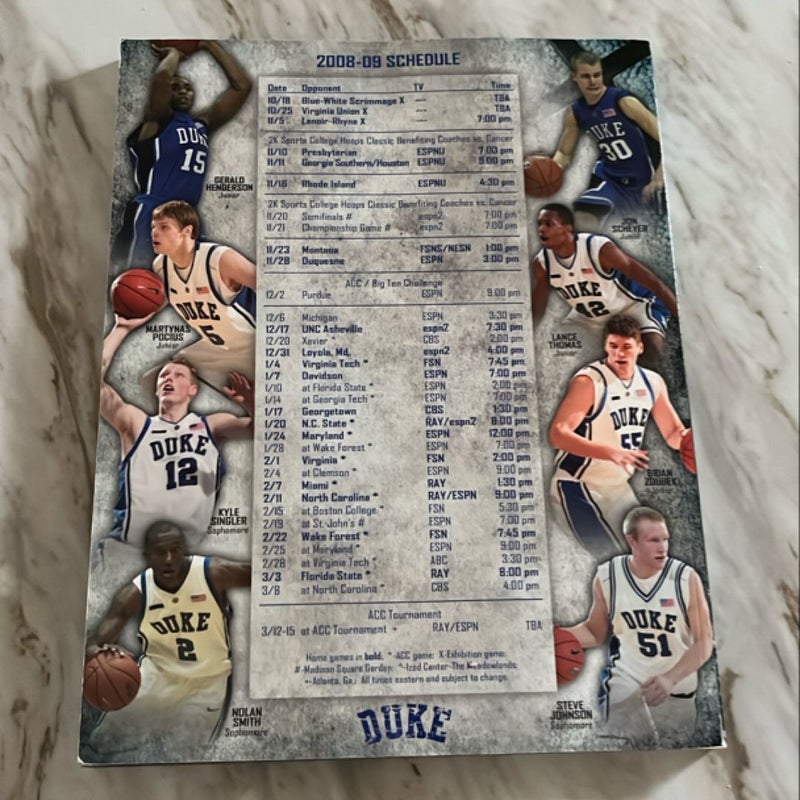 2008-09 Duke Men’s Basketball Yearbook