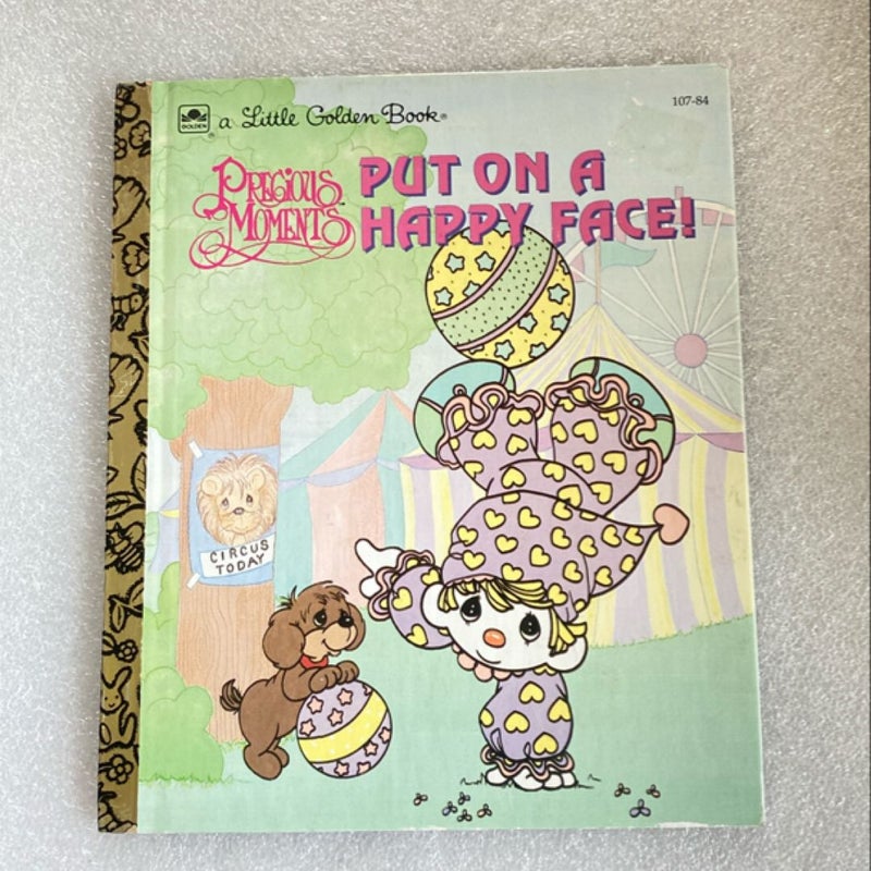 A Little Golden Book Precious Moments "Put on a Happy Face"